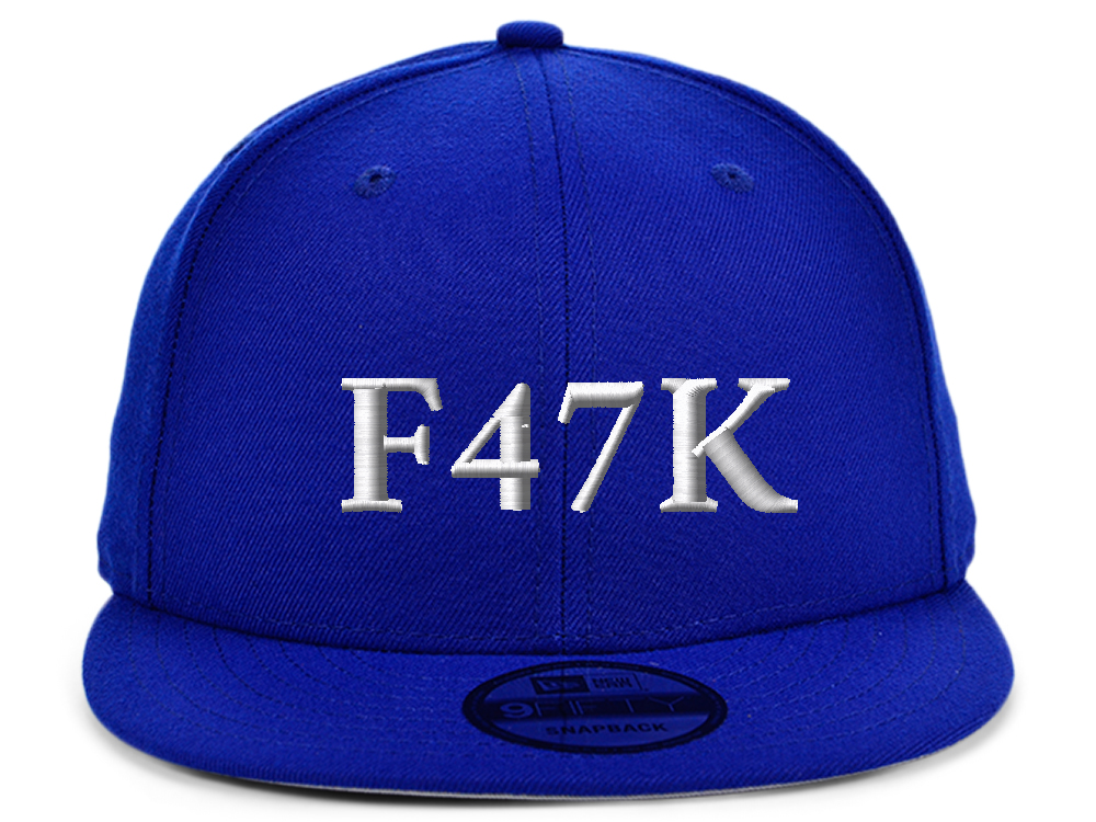 F47K - New Era Custom 9FIFTY - Royal Blue - White - Adjustable