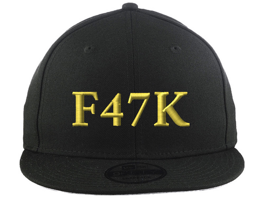 F47K - New Era Custom 9FIFTY - Black - Gold - Adjustable