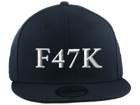 F47K - New Era Custom 9FIFTY - Midnight Navy - White - Adjustable