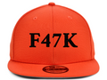 F47K - New Era Custom 9FIFTY - Orange Adjustable