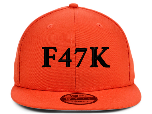 F47K - New Era Custom 9FIFTY - Orange Adjustable